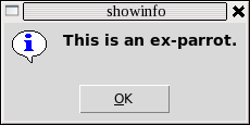 Screen shot of showinfo.